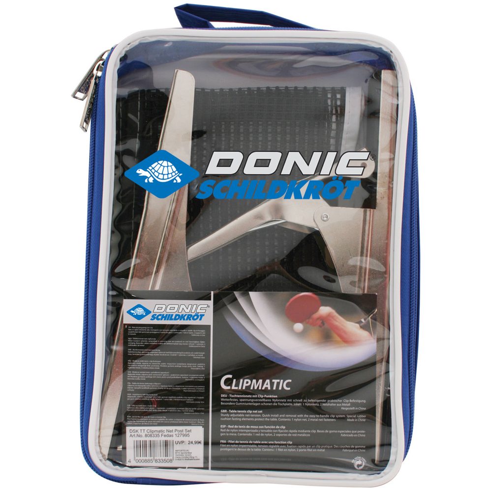 Donic Schildkröt Clipmatic Tischtennisnetz schwarz