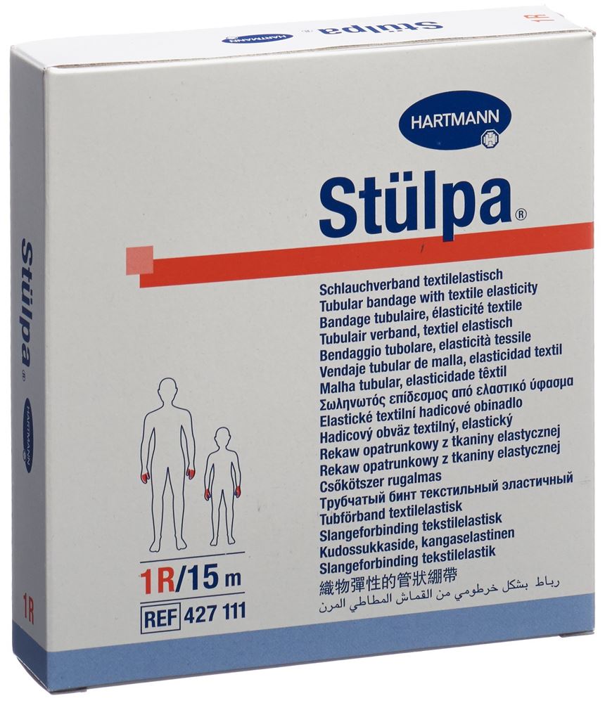 STUELPA Schlauchverband 2.5cmx15m Gr1R Rolle 1 Stk