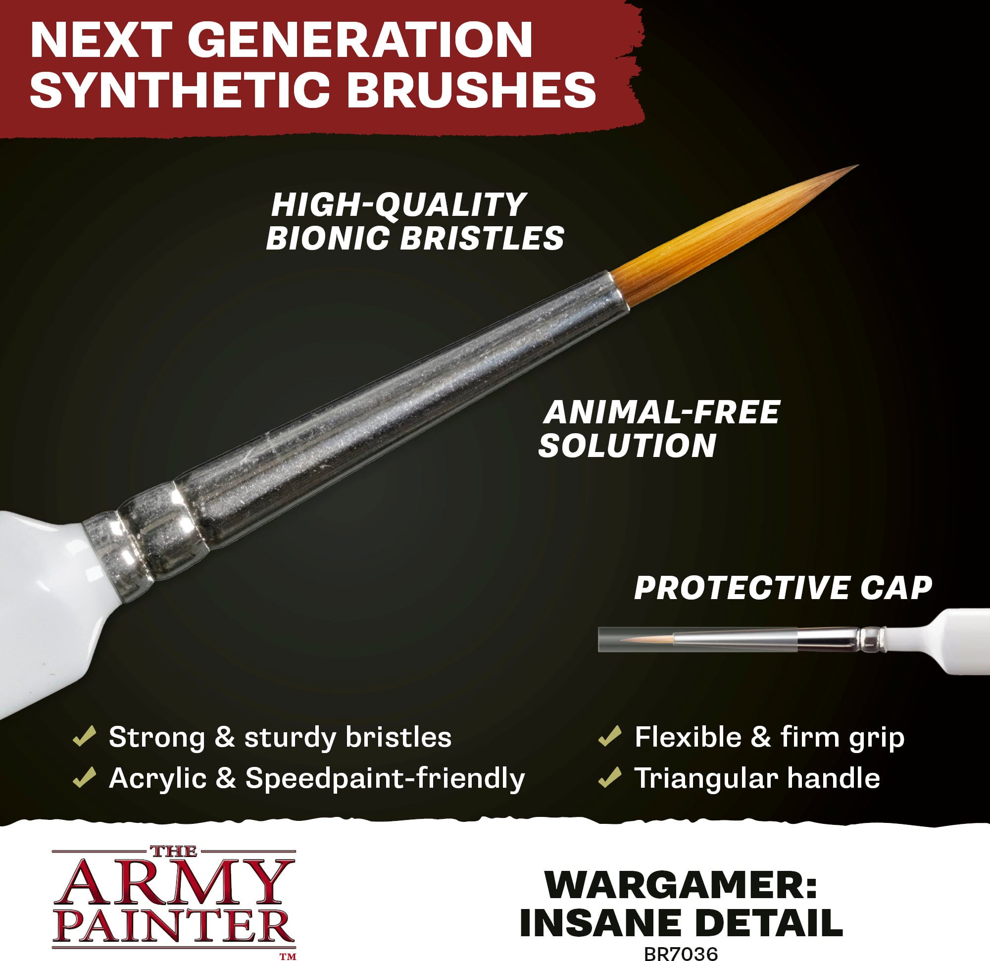 The Army Painter  Wargamer Brush, Monster    Dein Werkzeug für den Sieg auf dem Maltisch
