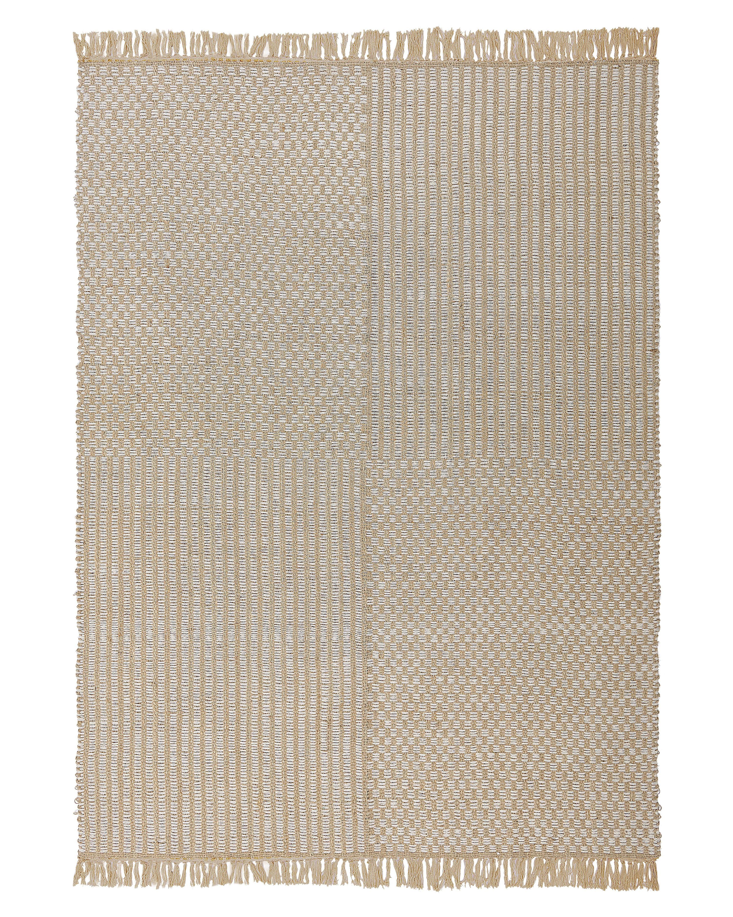 Vloerkleed ADABAG Beige 140 x 200 cm Jute
