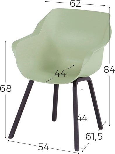 Hartman kuipstoel Sophie Element groen / zwart