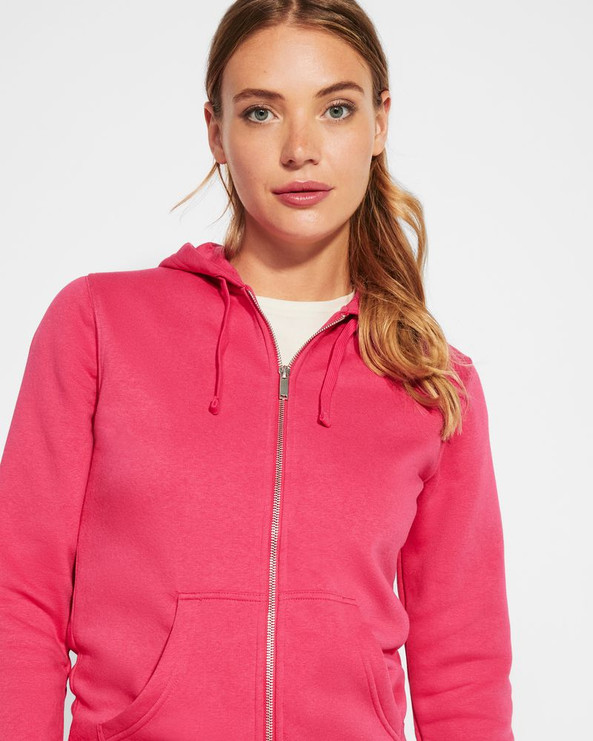 Roly CQ6425 - VELETA Sweat-shirt pour femme avec capuche doublée ton sur ton