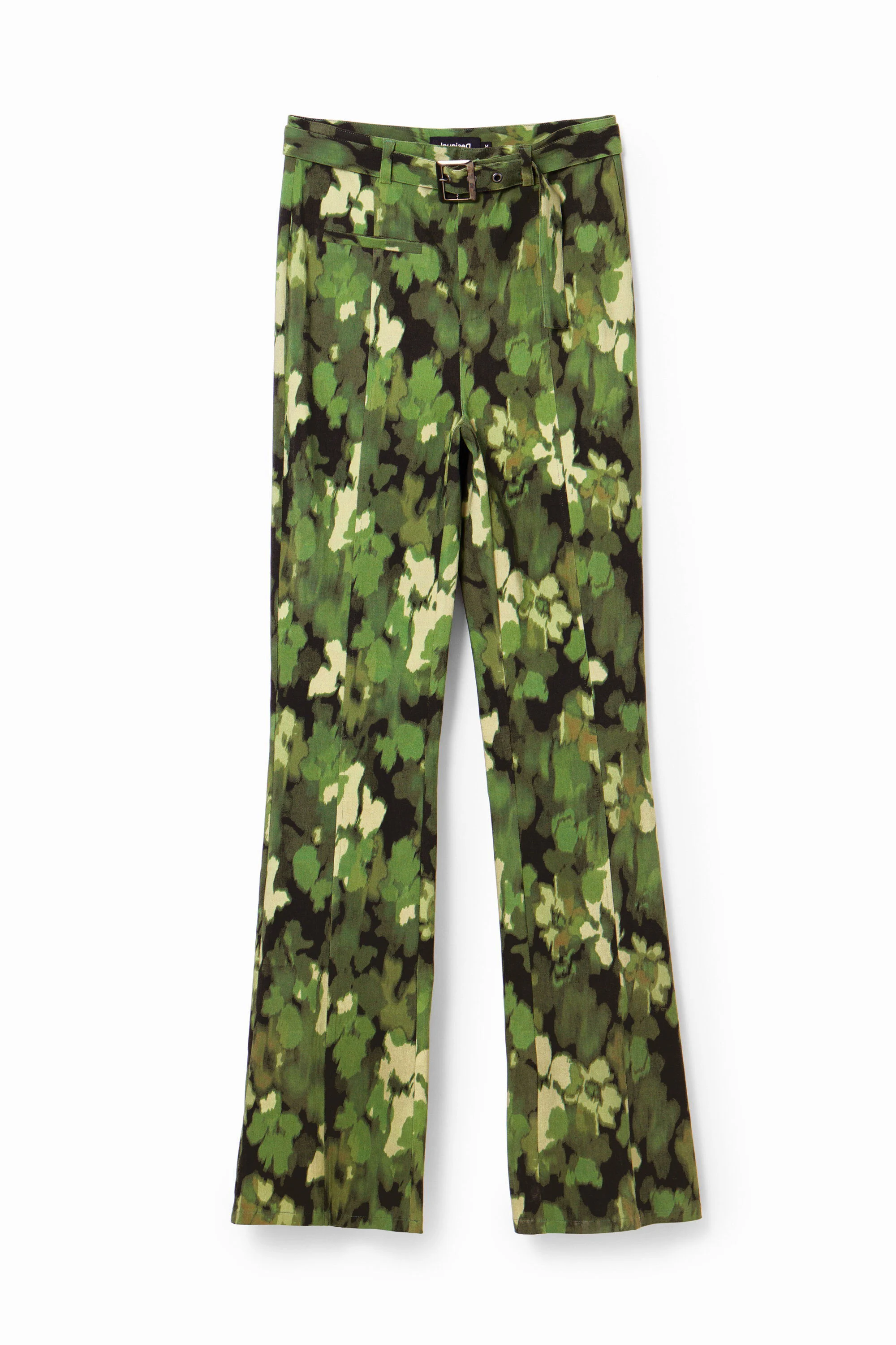 Calça Flare camuflada