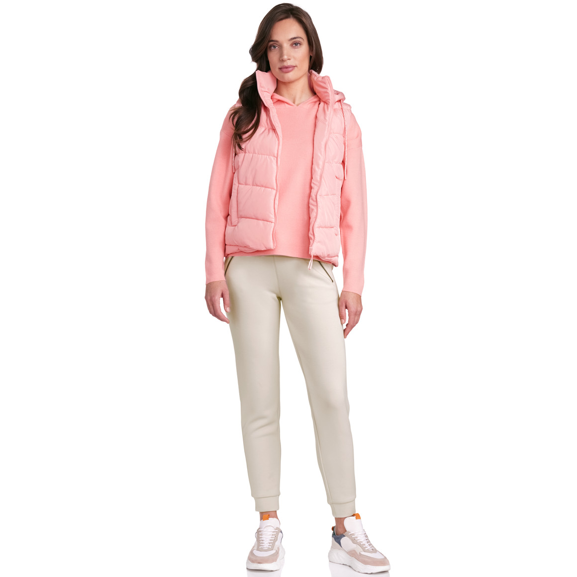Gina Collection Damen Weste in Unifarben rosa