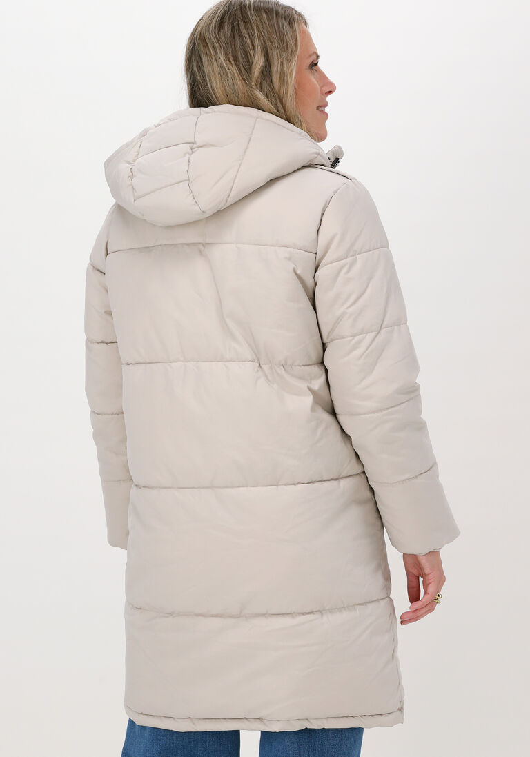 OBJECT beige object gewatteerde jas zhanna ls long jacket