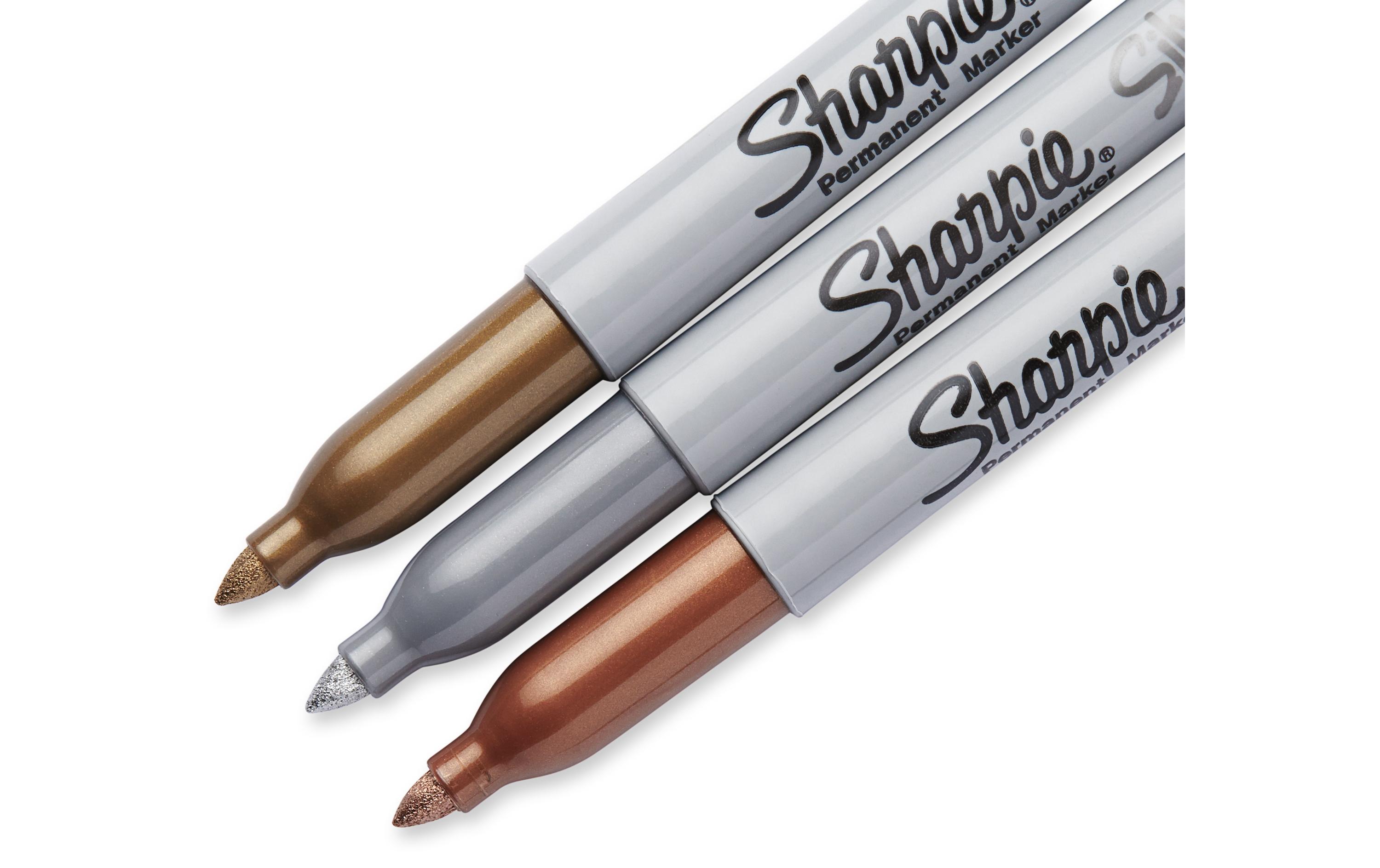 Permanent-Marker 3 Stück, MetallicMarker-Set