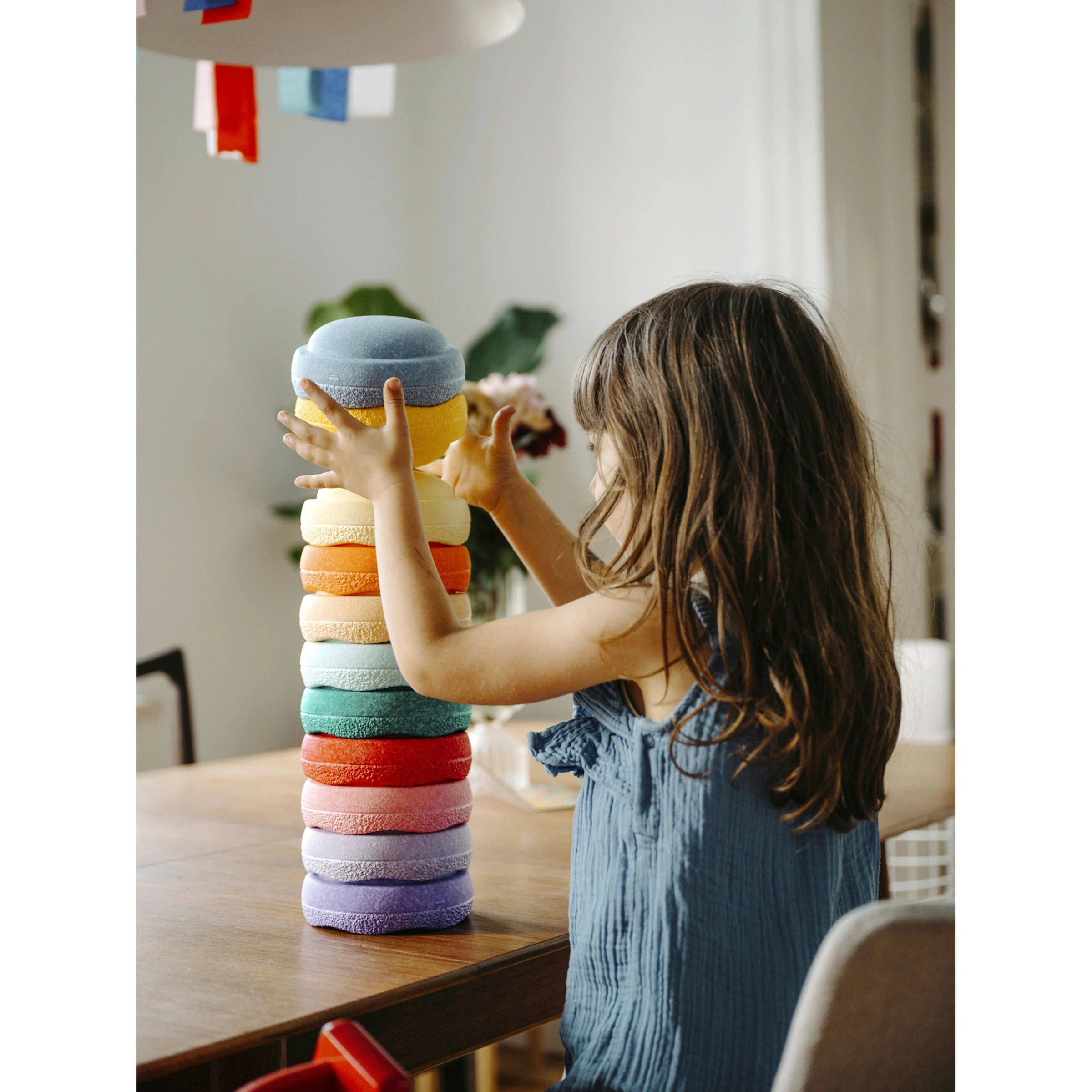 Stapelstein Stapelstein Original Mini rainbow pastel