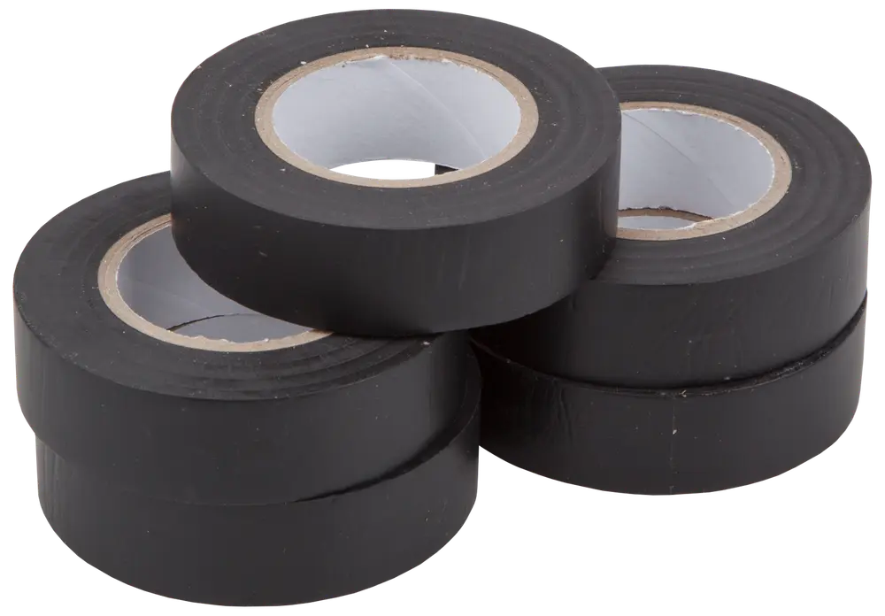 Isoleringstape sort, 5 ruller
