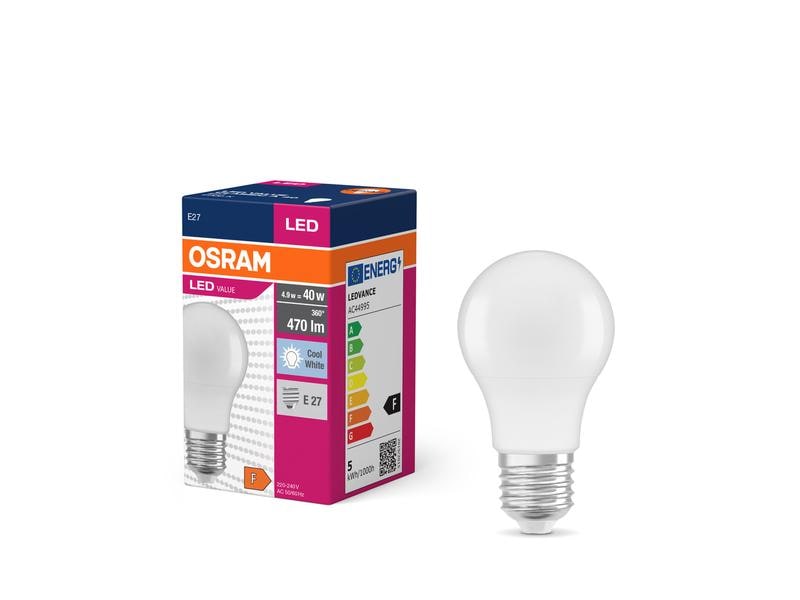 OSRAM Lampe LED VALUE CLASSIC A Neutralweiss LED-Lampen, klassische Kolbenform