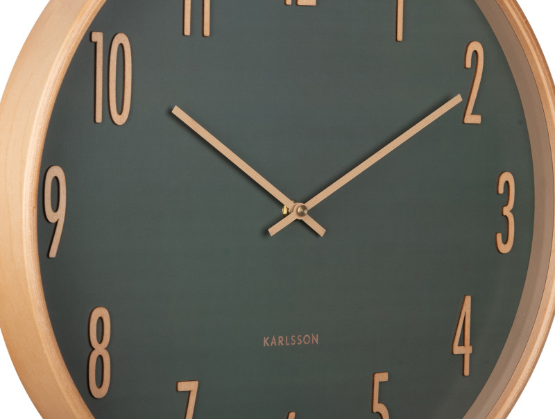 Wall Clock Gracil KA5996GR Jungle green