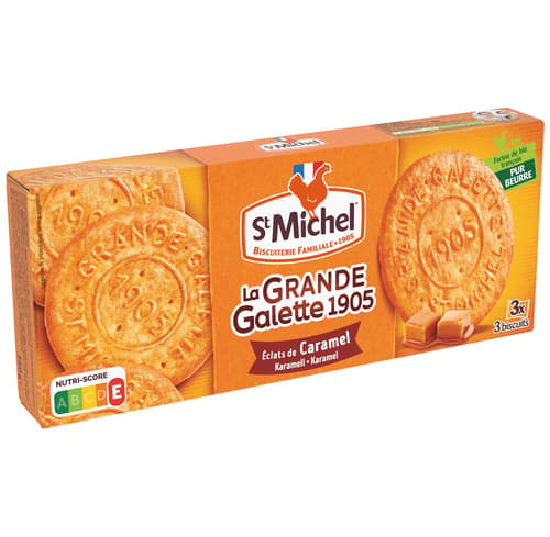 St. Michel Große Butterkekse mit Karamell