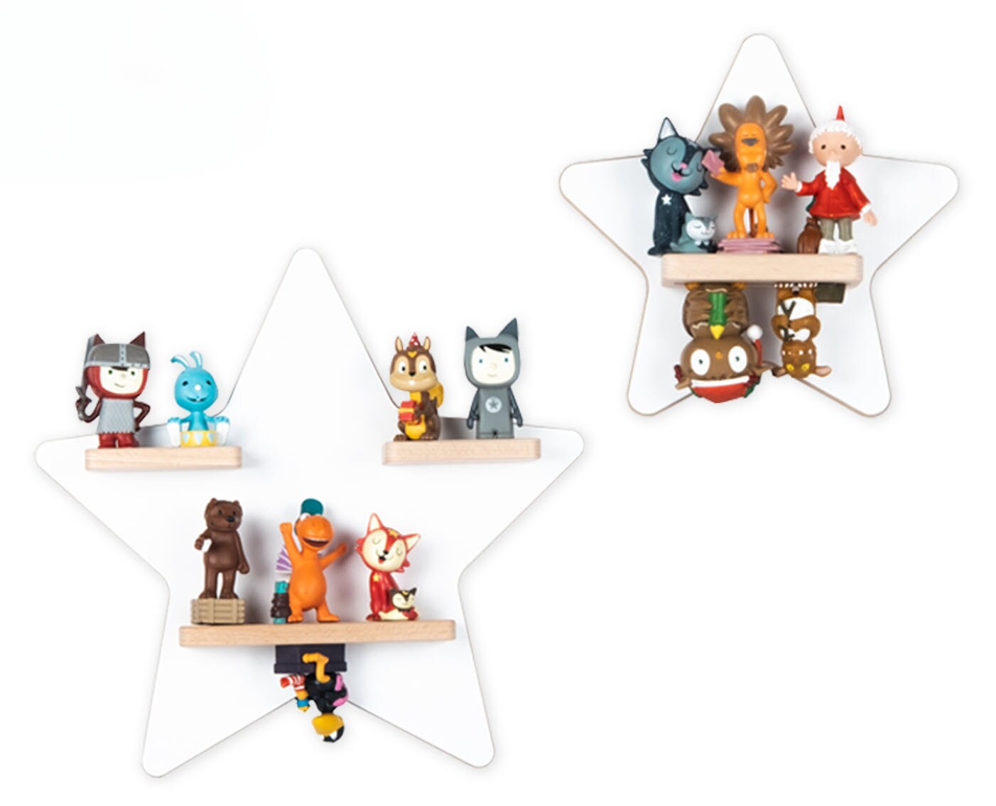 BOARTI Holz Stern Kinder Regal Toniebox Figuren Wandregal Tonies