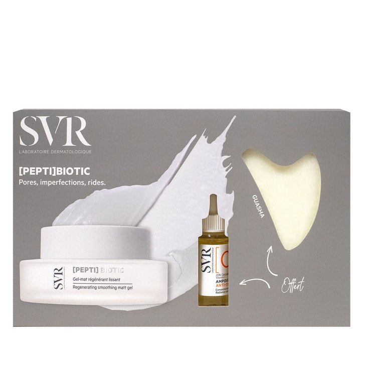 Coffret Pepti Biotic gel-mat régénérant lissant 50ml + ampoule offerte