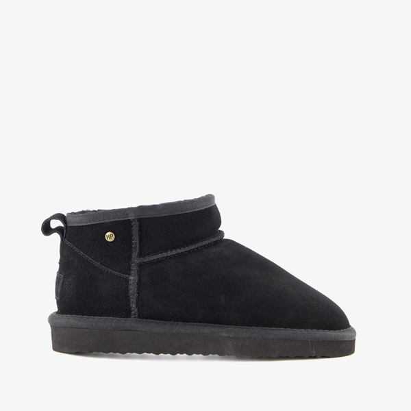 Hush Puppies gevoerde suede dames enkellaarsjes