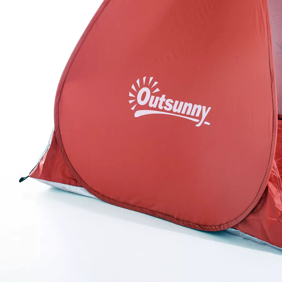 Outsunny Pop-Up Zelt für 2 Personen rot