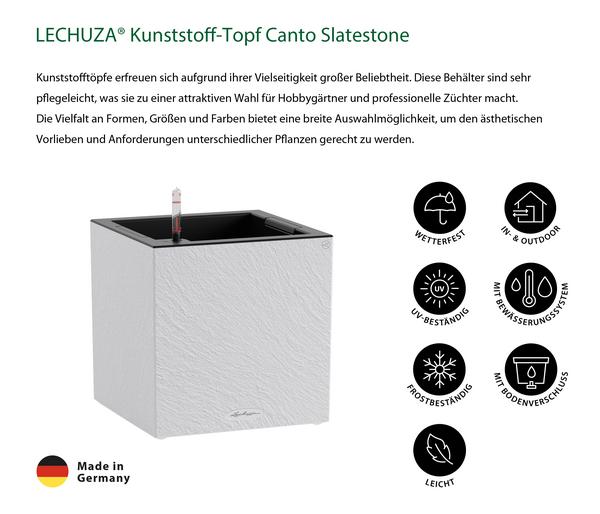 LECHUZA® Kunststoff-Topf Canto Slatestone