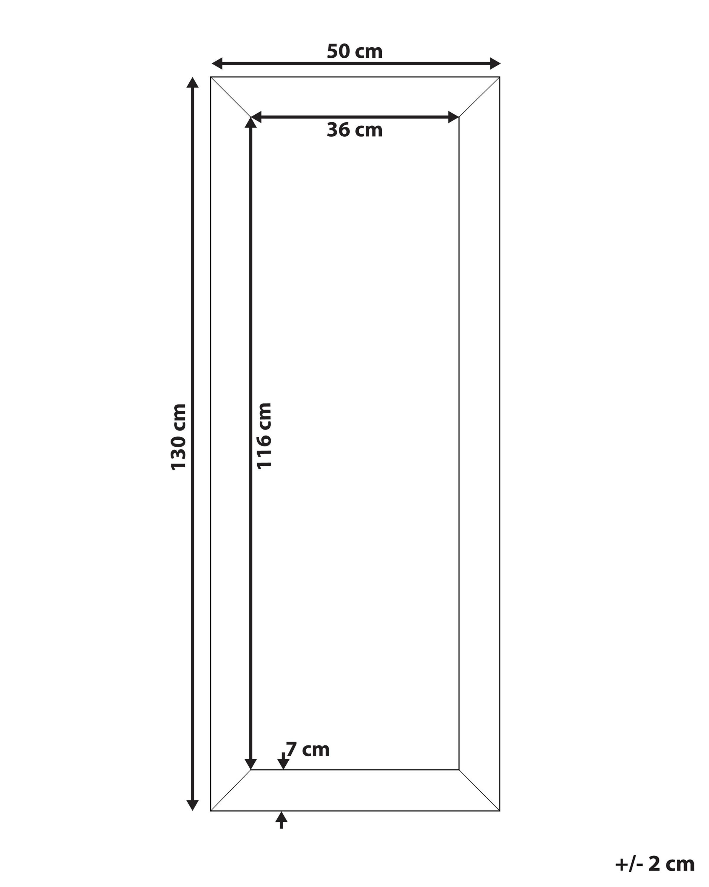 Wandspiegel MARANS 50 cm 130 cm Zilver