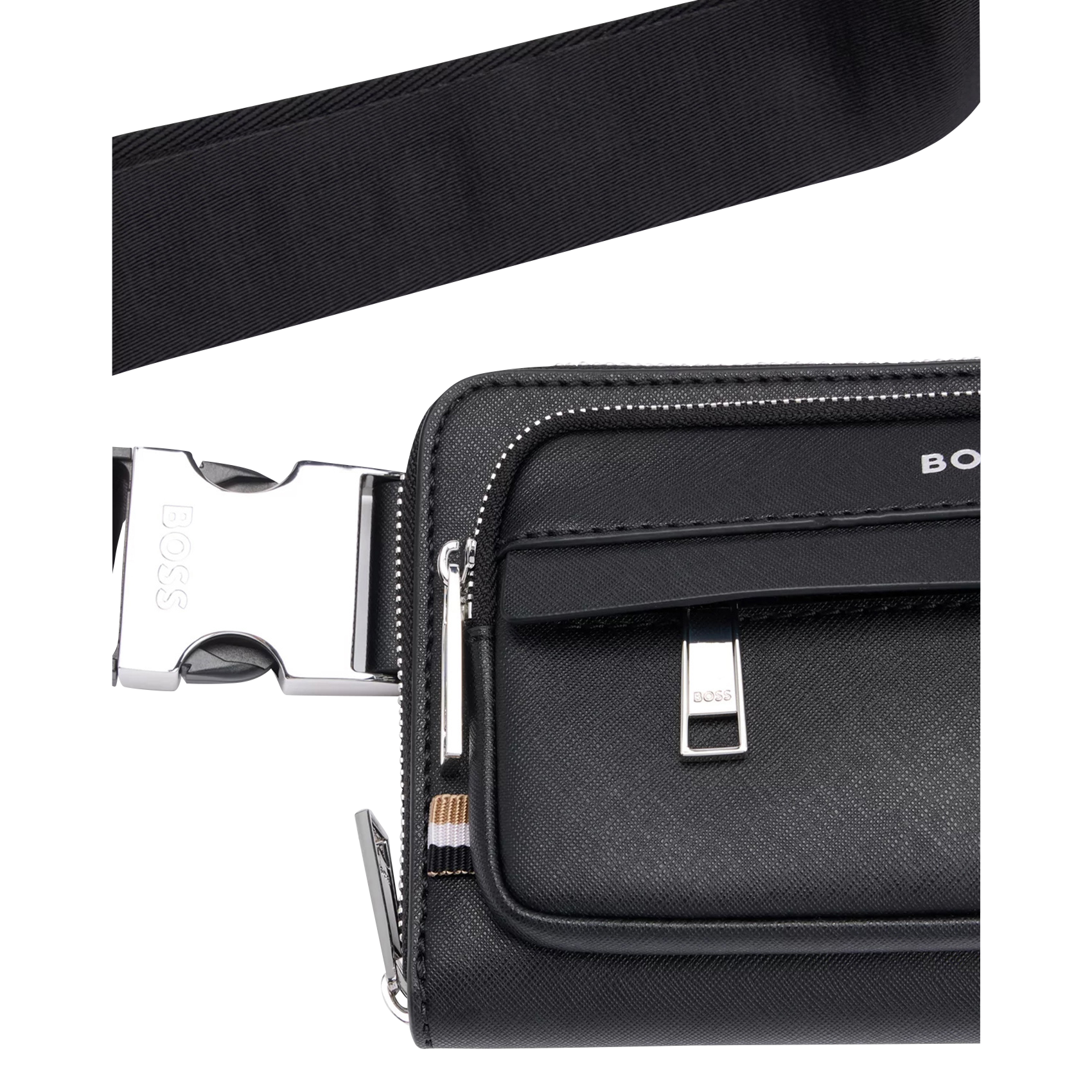Sac banane en cuir | Noir