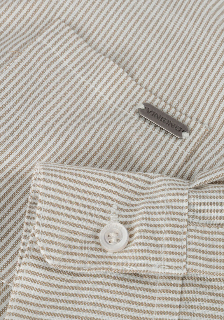 VINGINO beige vingino klassiek overhemd laurent