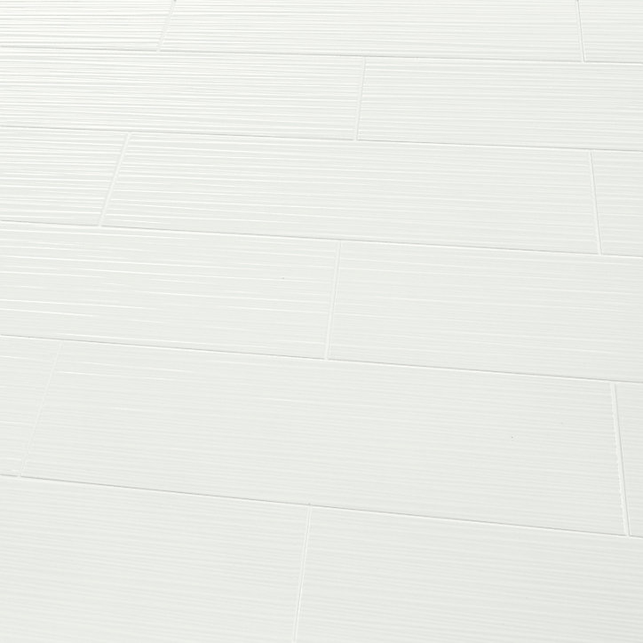 Carrelage mural blanc 20x60cm Plain brillant