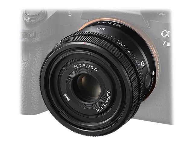 Sony SEL50F25G - Objektiv - 50 mm - f/2.5 G - Sony E-mount - for Cinema Line; a VLOGCAM; a1; a1 II; a6700; a7 IV; a7C; a7C II; a7CR; a7R V; a7s III; a9 III