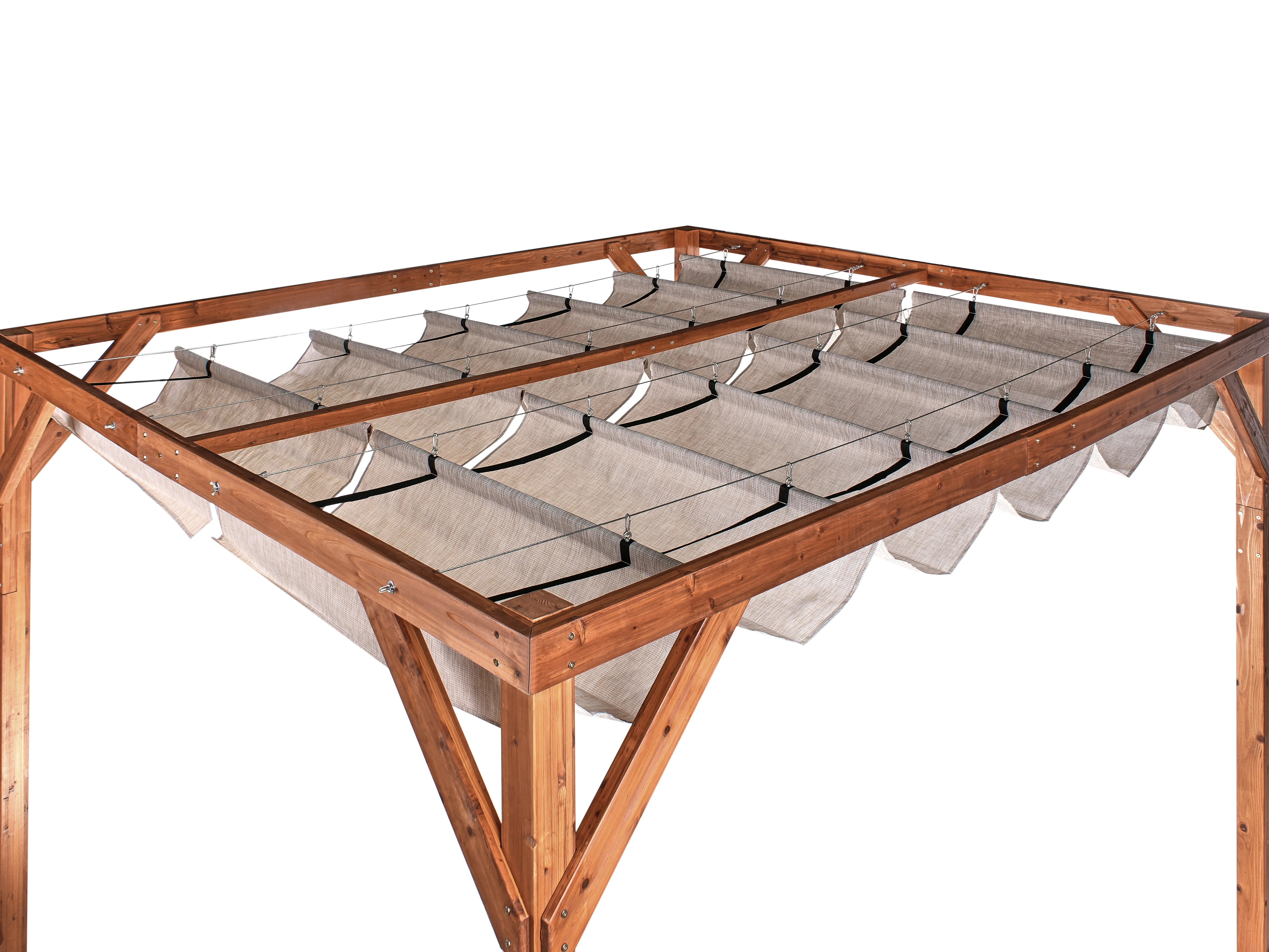 Paviljoen VILLAROSA Dennenhout 320 cm 380 cm Bruin/beige