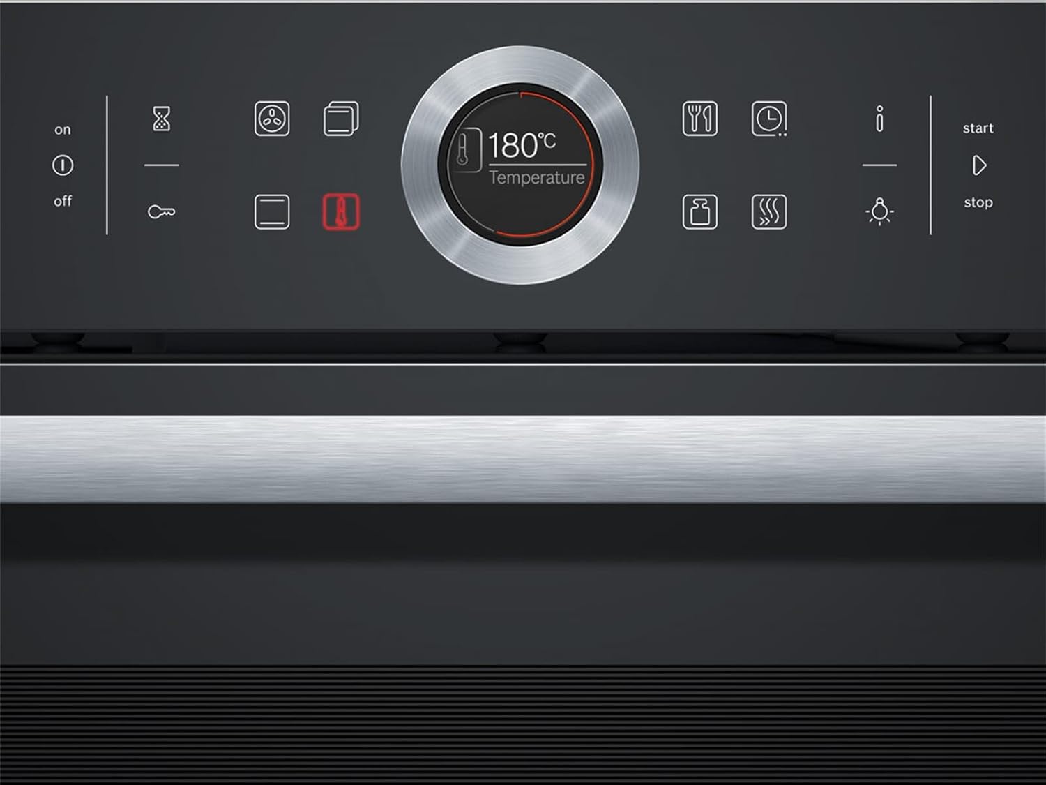 Bosch HBG635BB1 Serie 8 Einbau-Backofen, 60 x 60 cm, Made in Germany, EcoClean Direct Reinigungshilfe, AutoPilot 10 10 Automatikprogramme, 4D Heißluft Backen auf 4 Ebenen, TFT-Touchdisplay