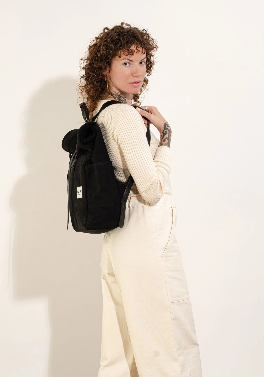 BADI Culture Roll-Over Rucksack Roll-Over Backpack Black