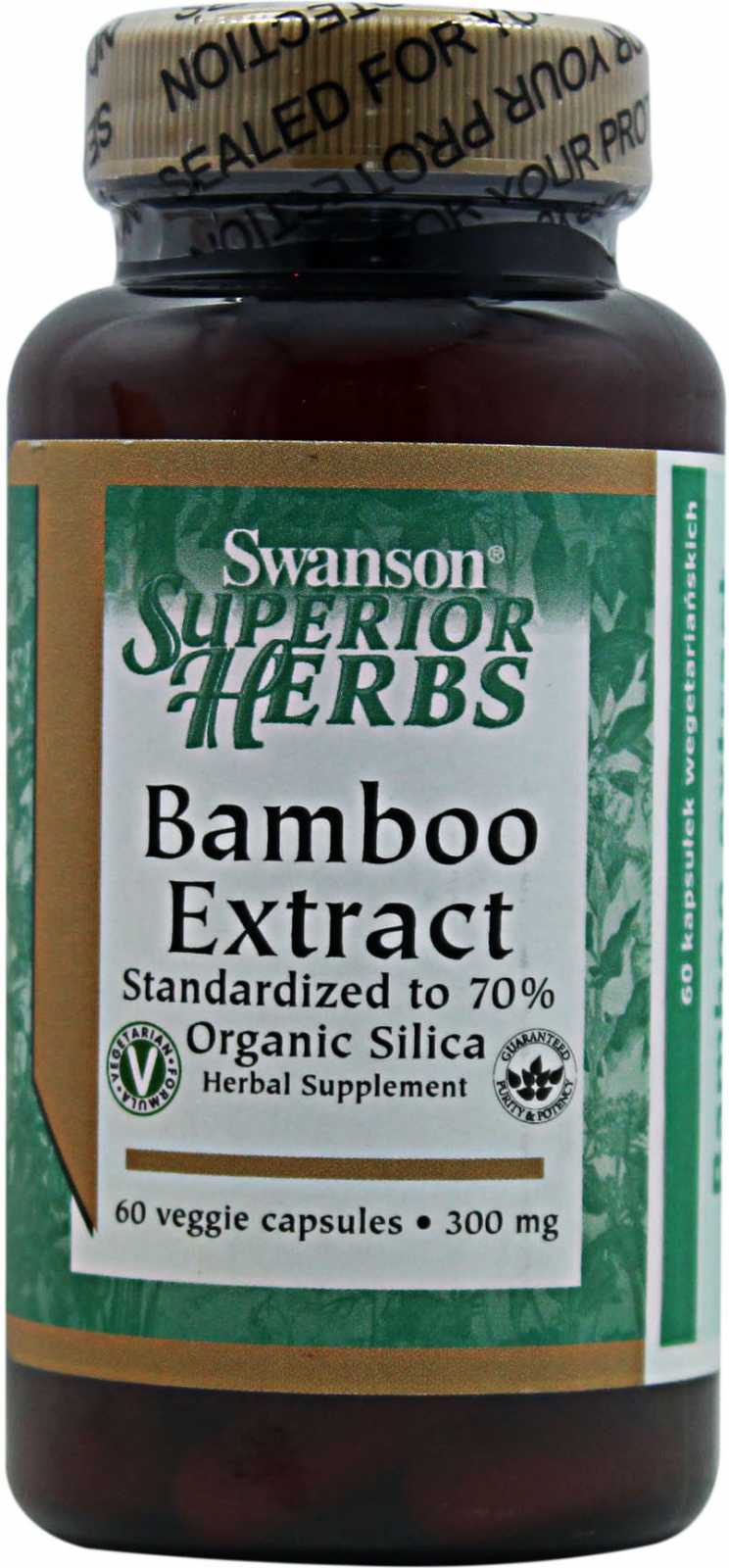 Extrato de Bambu Swanson - 60 Cápsulas