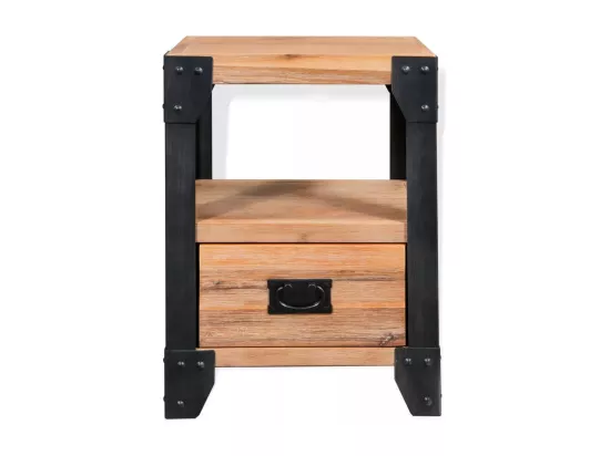 Table de nuit chevet marron 40 x 30 x 54 cm 1402125