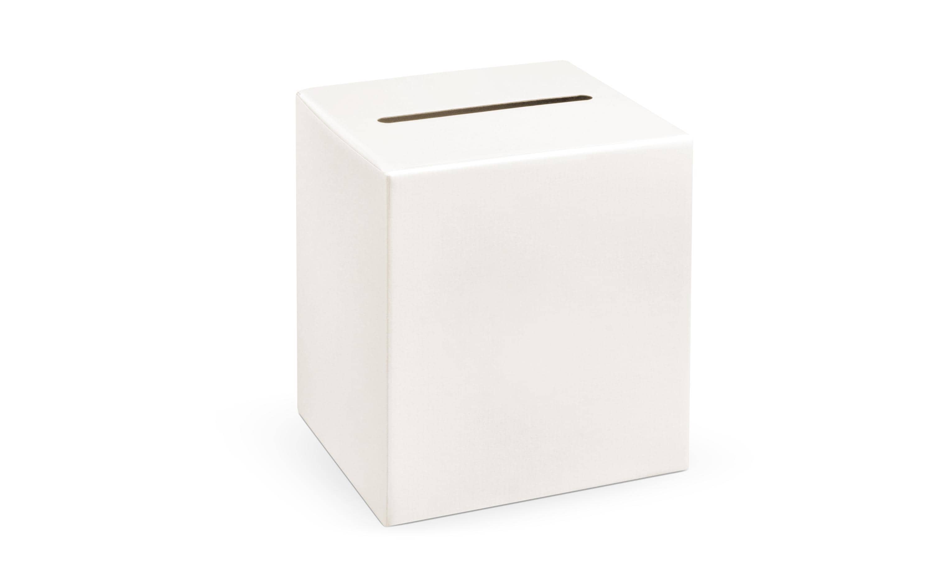 Hochzeitsaccessoire Kartenbox Uni 24 x 24 x 24 cm, WeissBox für Karten zum Beschriften