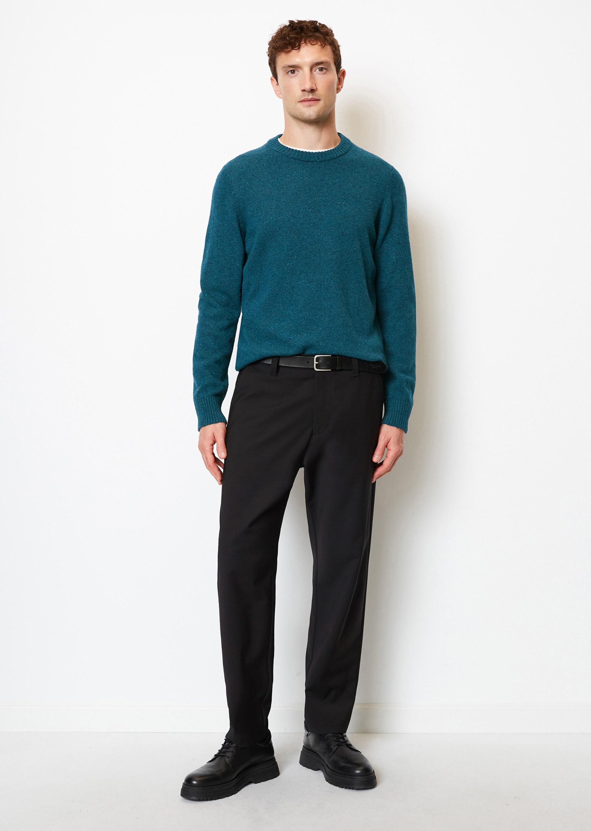 Pullover regular aus gesprenkeltem Tweedgarn
