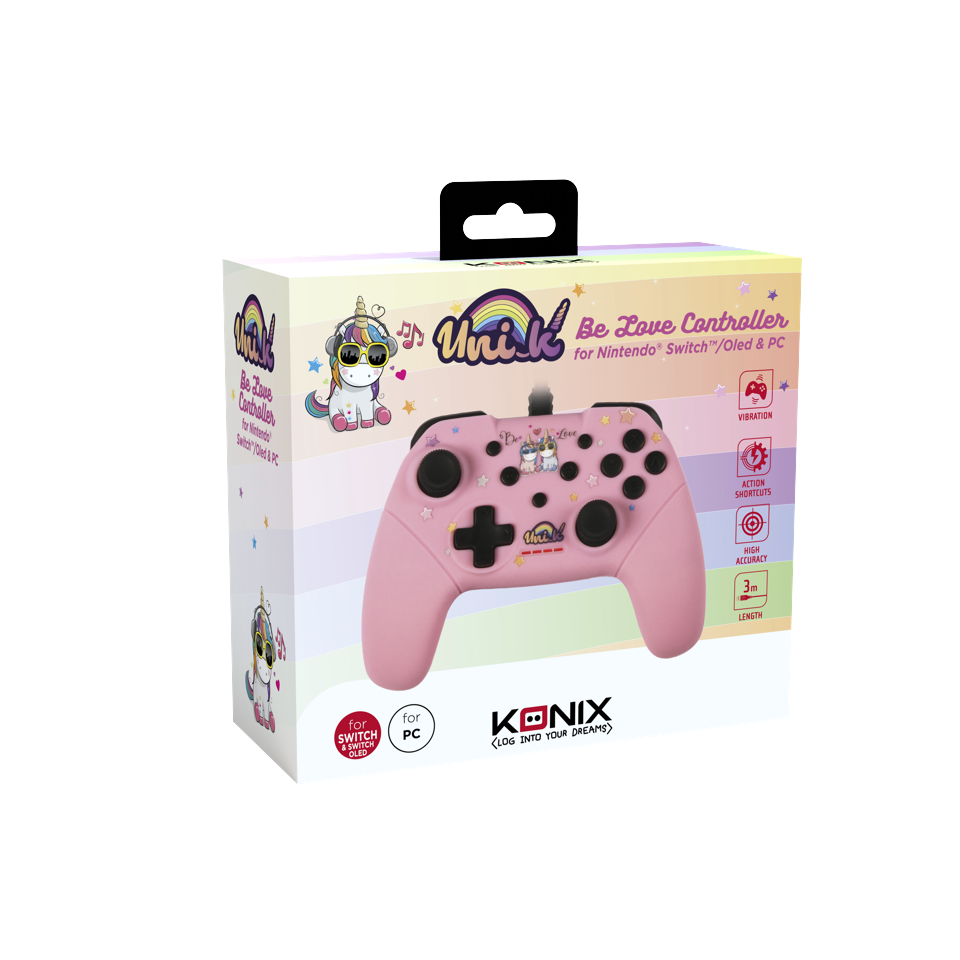 Konix Unik Switch/Pc Gamepad Be Love