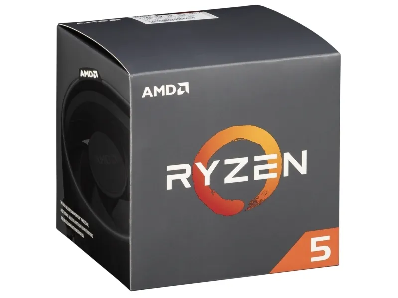 AMD Ryzen™ 5 2600 - 3.6 GHz - 6 kerner - 12 tråde - 16 MB cache - Socket AM4 - PIB/WOF