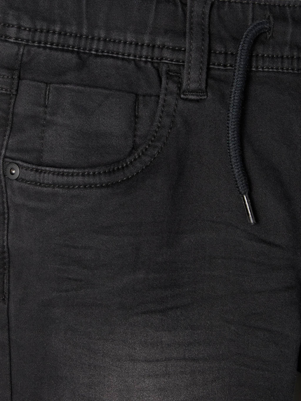 NAME IT slim fit jeans NKMROBIN zwart