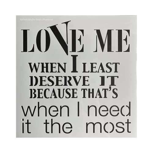 POWERTEX® Schablone Love me the most