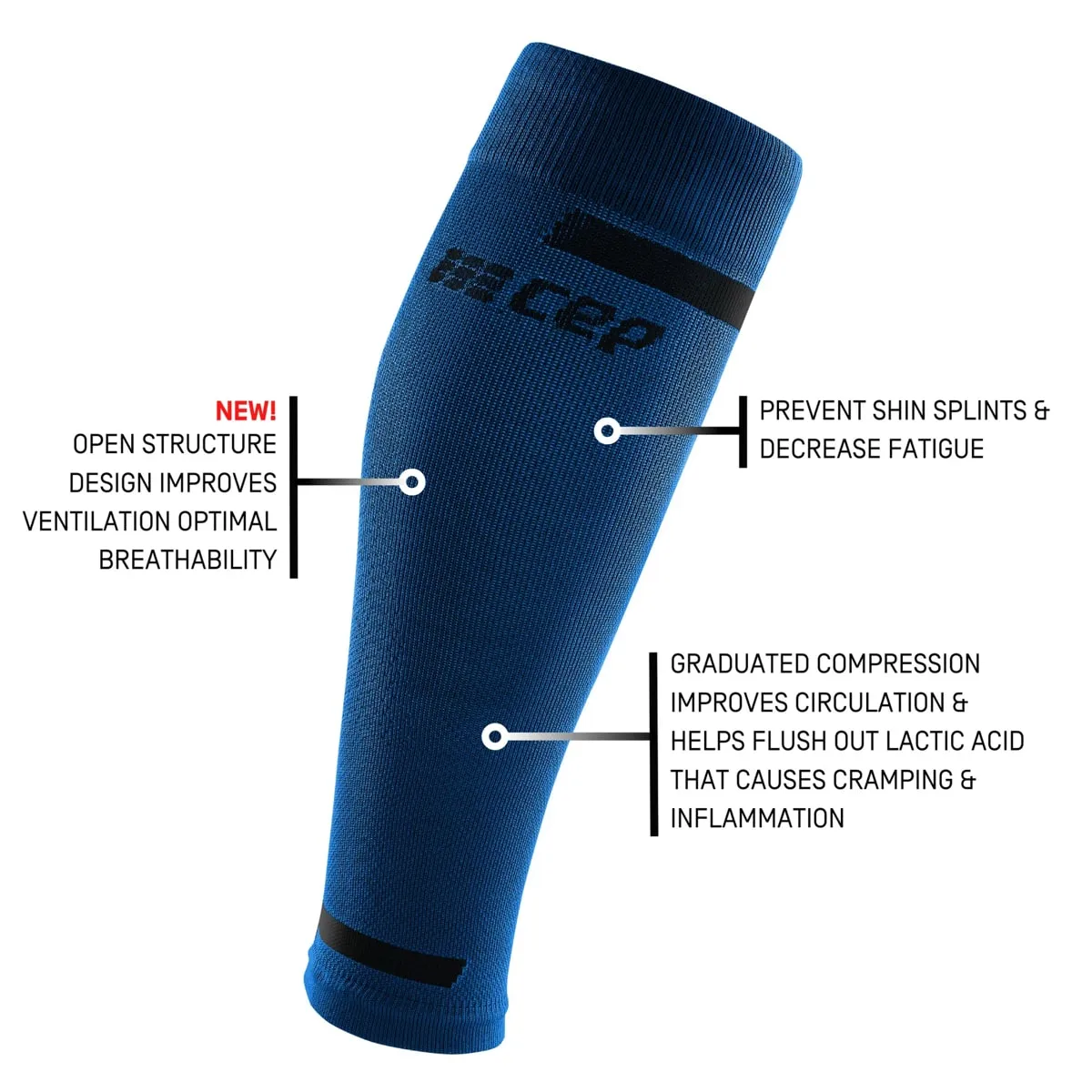 CEP Men's The Run Calf Sleeves Blue
