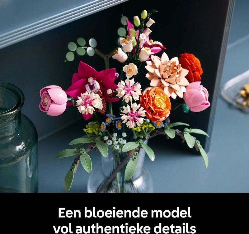 Lego - Pink Flower Bouquet 10342 Bouwspel - Roze - Kunststof