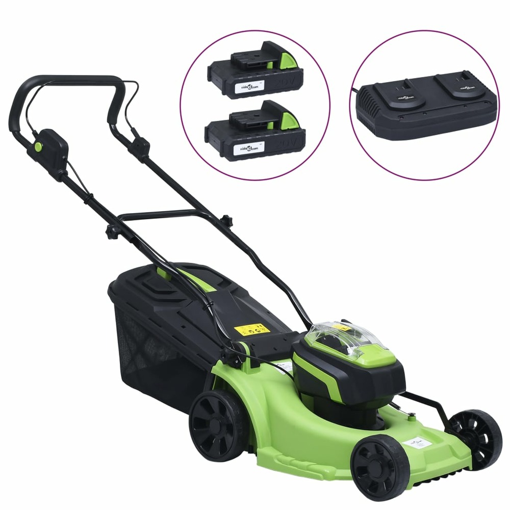 Tondeuse à gazon sans fil et jeu d'outils électriques de jardin