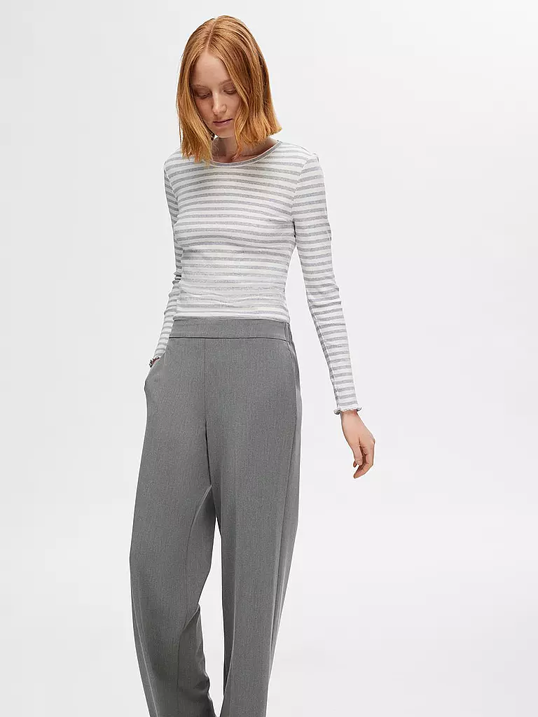 SELECTED FEMME Marlenehose SLFEMMA grau