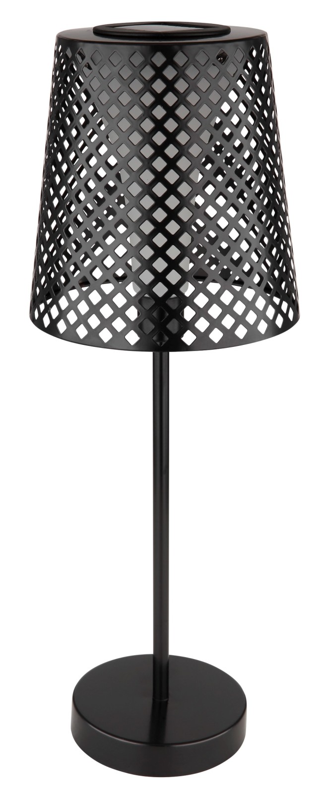 LED-Solarleuchte - schwarz matt - 50 cm hoch