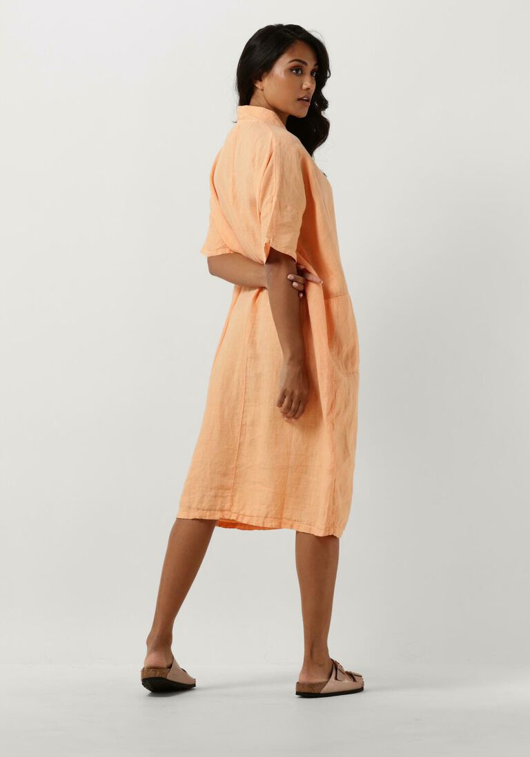 PENN & INK oranje penn & ink midi jurk s24z665ltd