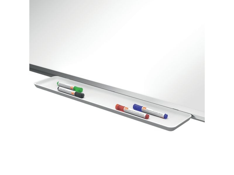 Nobo Premium Plus Whiteboard Stahl 90 x 180 cm, magnethafte Stahl Whiteboard im klassischen Format 90 x 180 cm mit magnetischer Oberfläche und Eckmontage