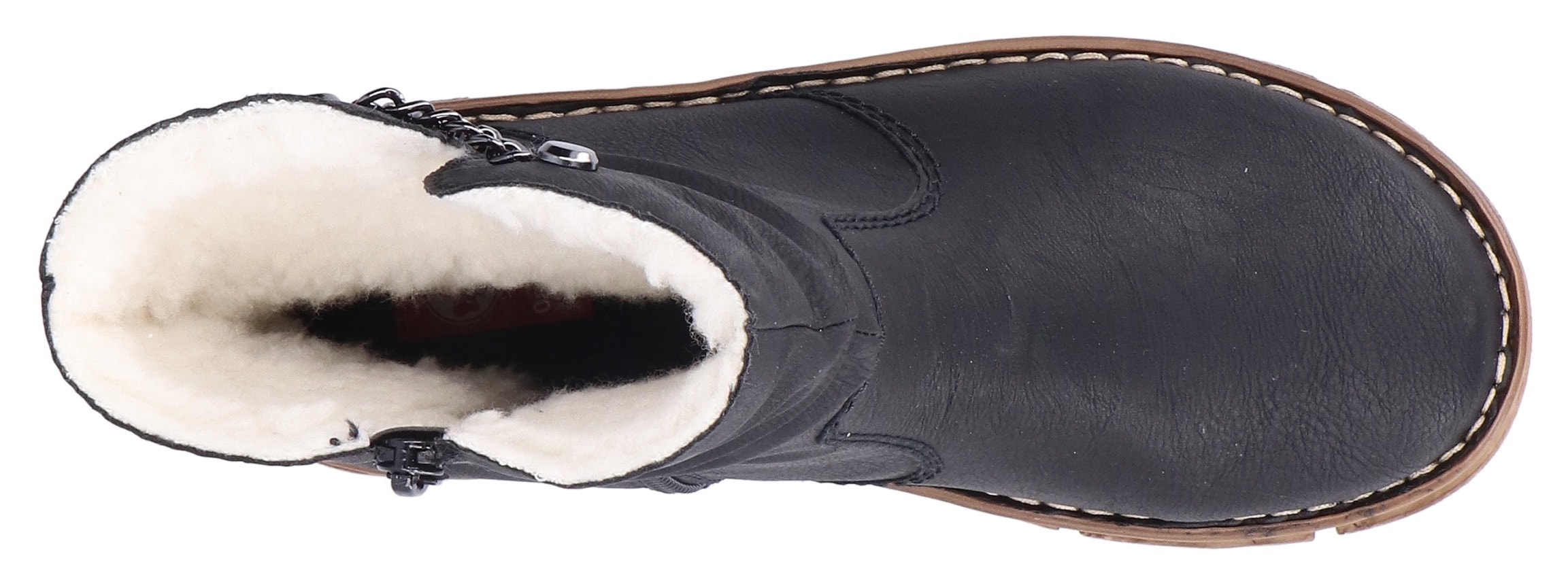 Rieker Winterboots  mit kontrastfarbener Rahmennaht
