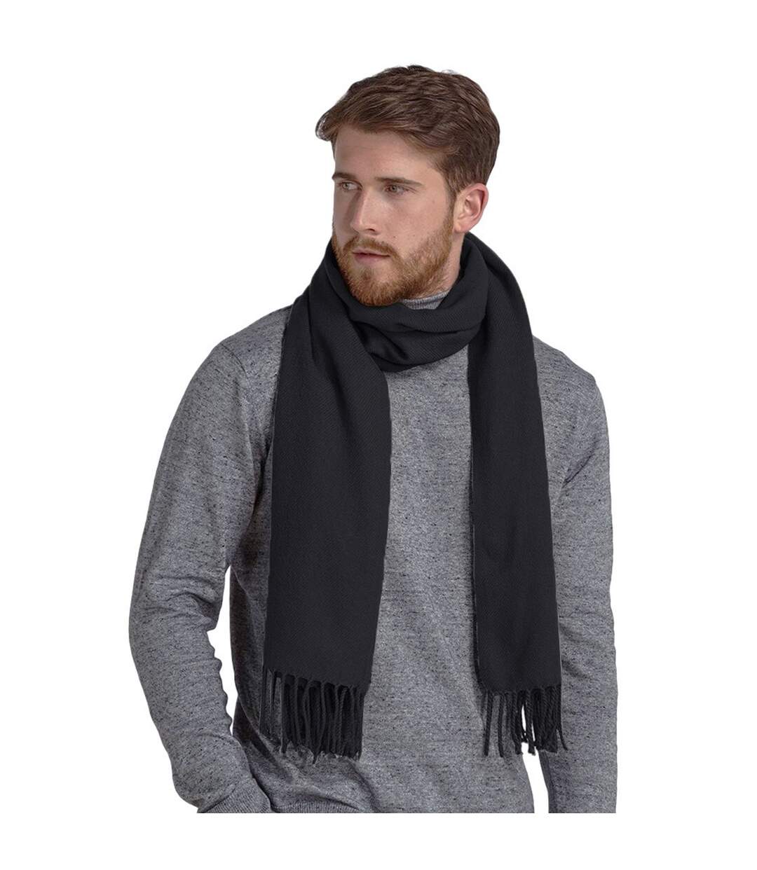 Beechfield - Echarpe tissée CLASSIC - Femme (Anthracite) (Taille unique) - UTPC3953