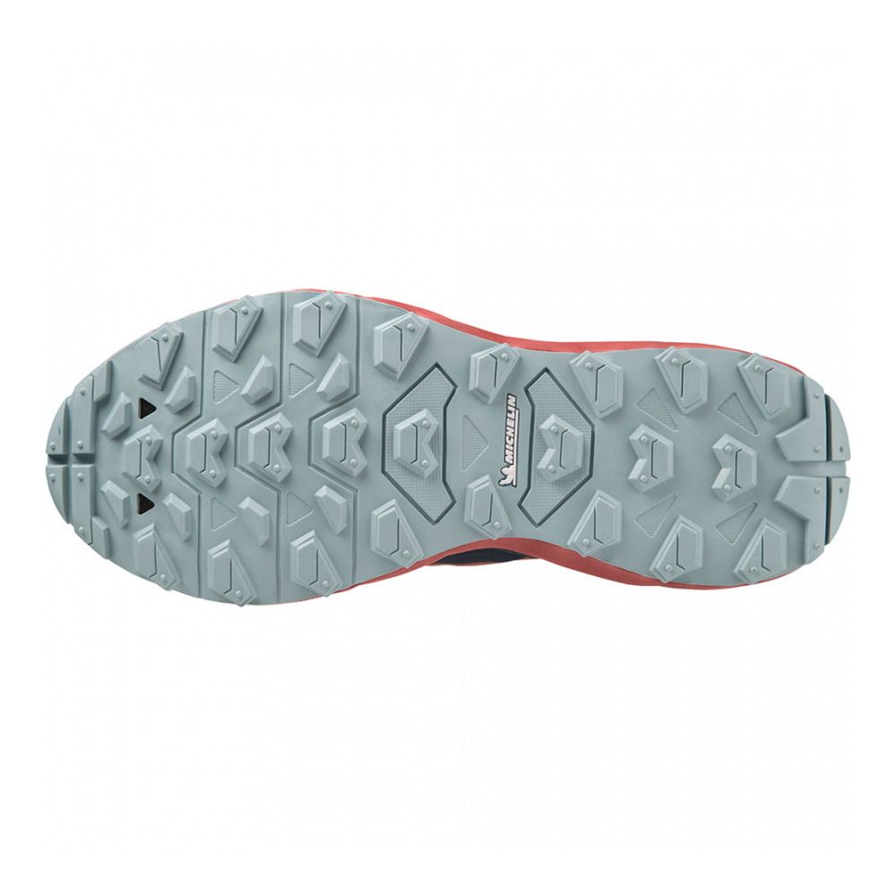 Mizuno WAVE DAICHI 7 - Chaussures trail Homme mineral red/dressblues/tourmaline