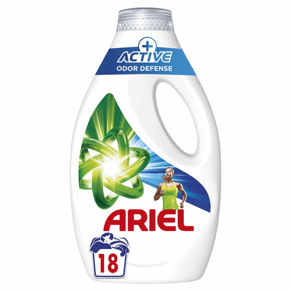 Ariel Vloeibaar Wasmiddel +Actieve Odor Defense 18 Wasbeurten810 ml