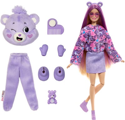 Barbie Cutie Reveal Dukke Care Bears, Lilla