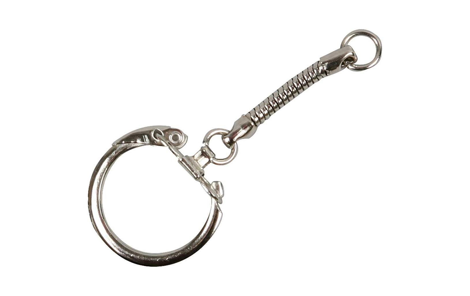 Schlüsselanhänger 6 cm 25 StückSchlüsselring mit Kette