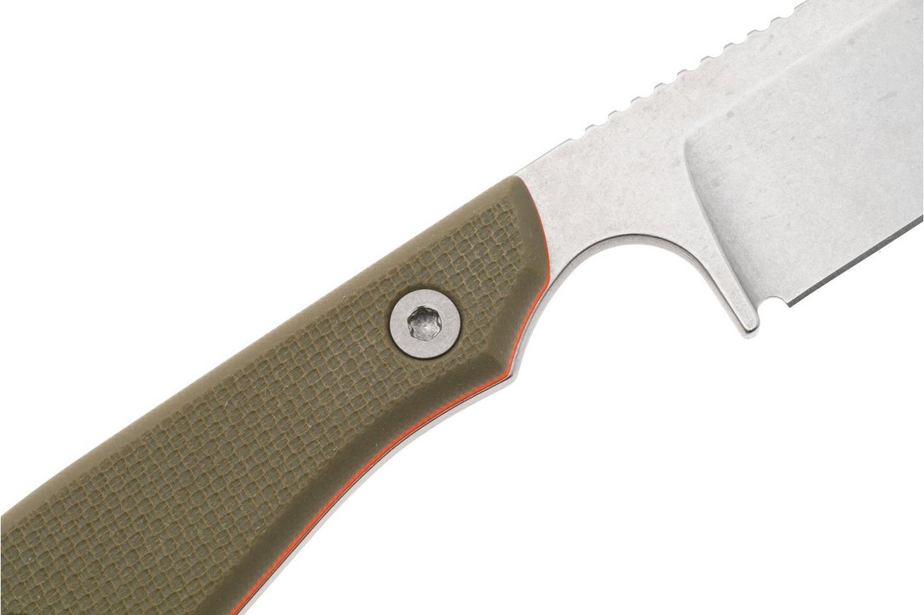 White River M1 Backpacker Pro WRM1-TGO Green/Orange G10, Kydex schede, nekmes
